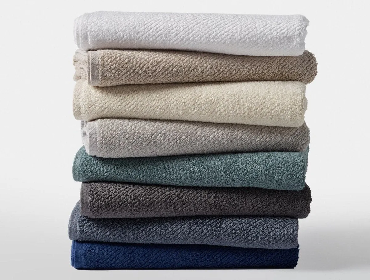 Air Weight Alpine White Organic Towels by Coyuchi