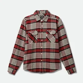 BRIXTON BOWERY FLANNEL ISLAND BERRY/WHITECAP/BLACK