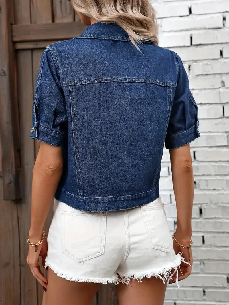 Button-Down Denim Vest