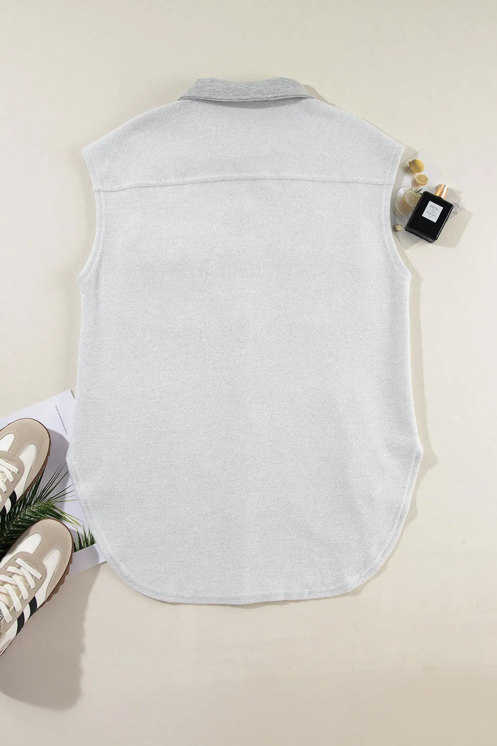 Button-Down Denim Vest