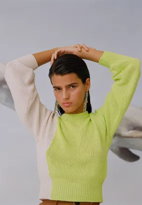 Camu Knit - light olive green