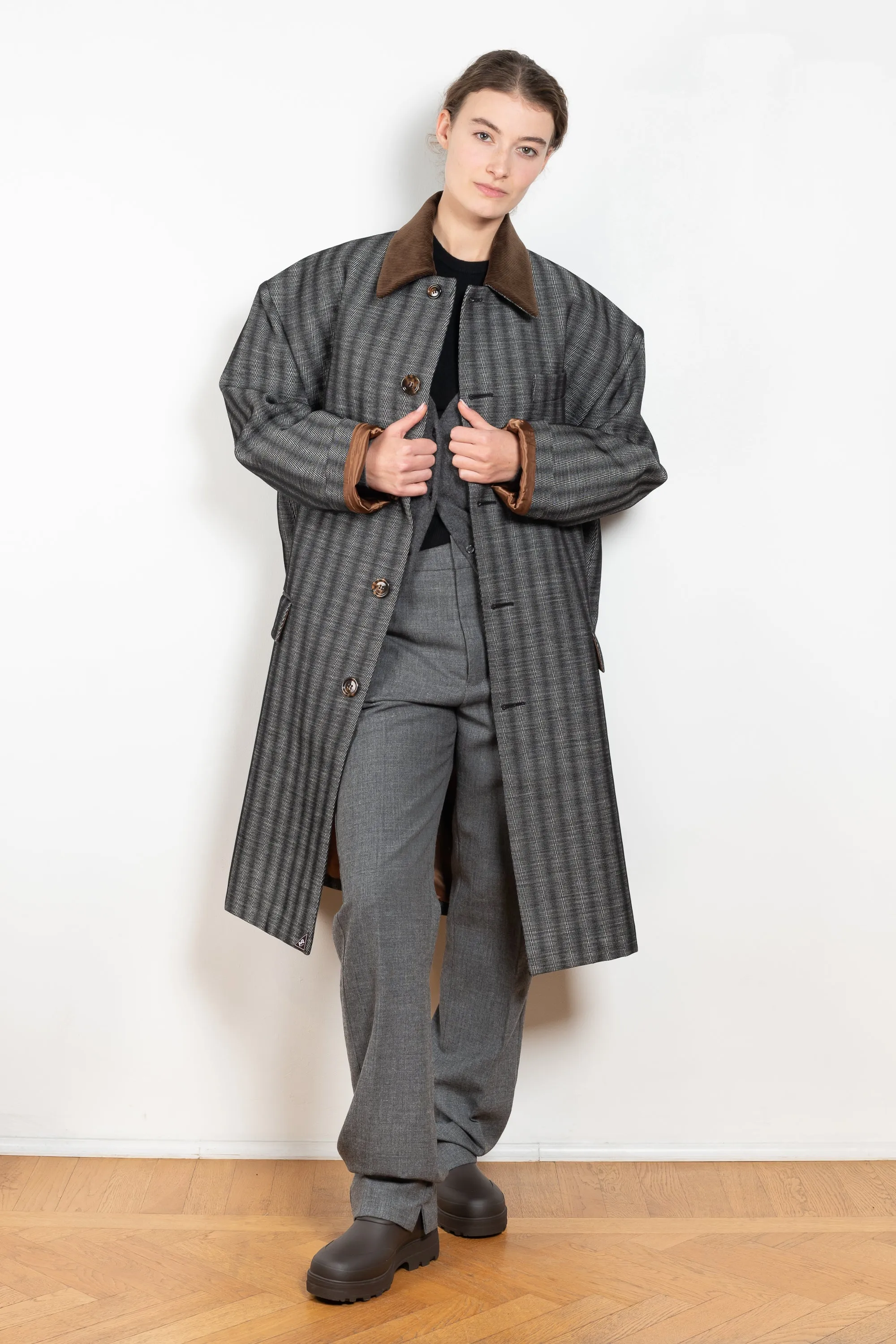 Corduroy Collar Coat
