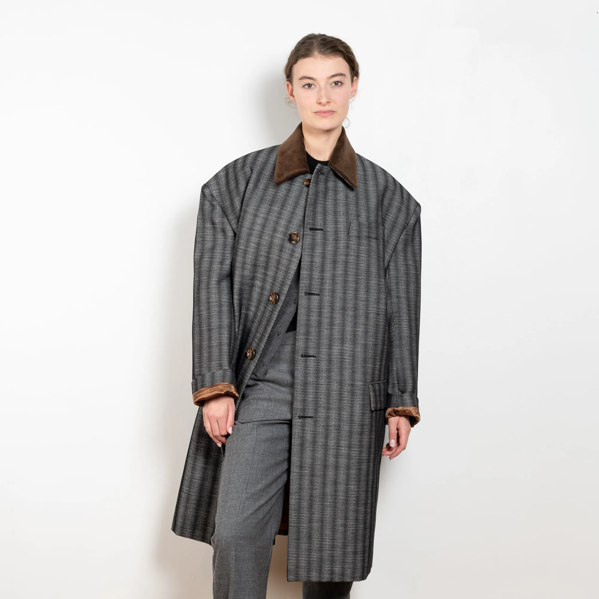 Corduroy Collar Coat
