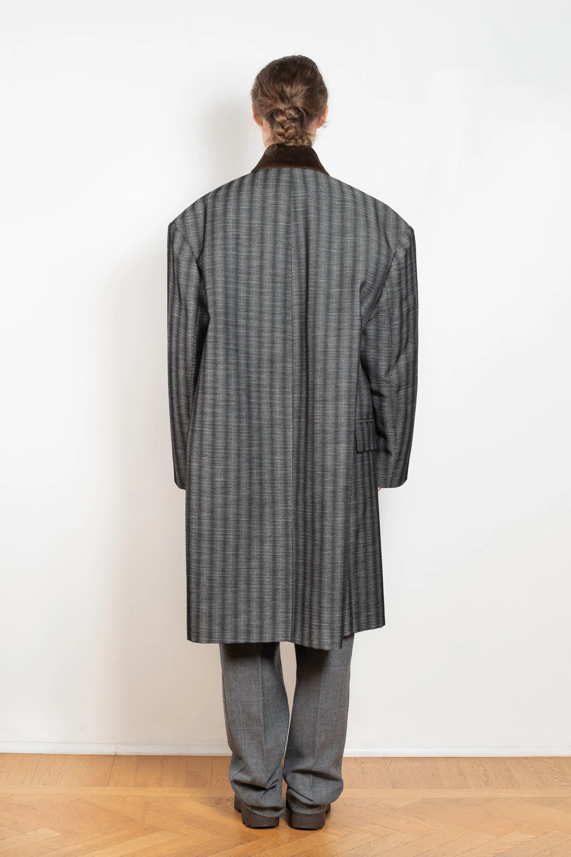 Corduroy Collar Coat