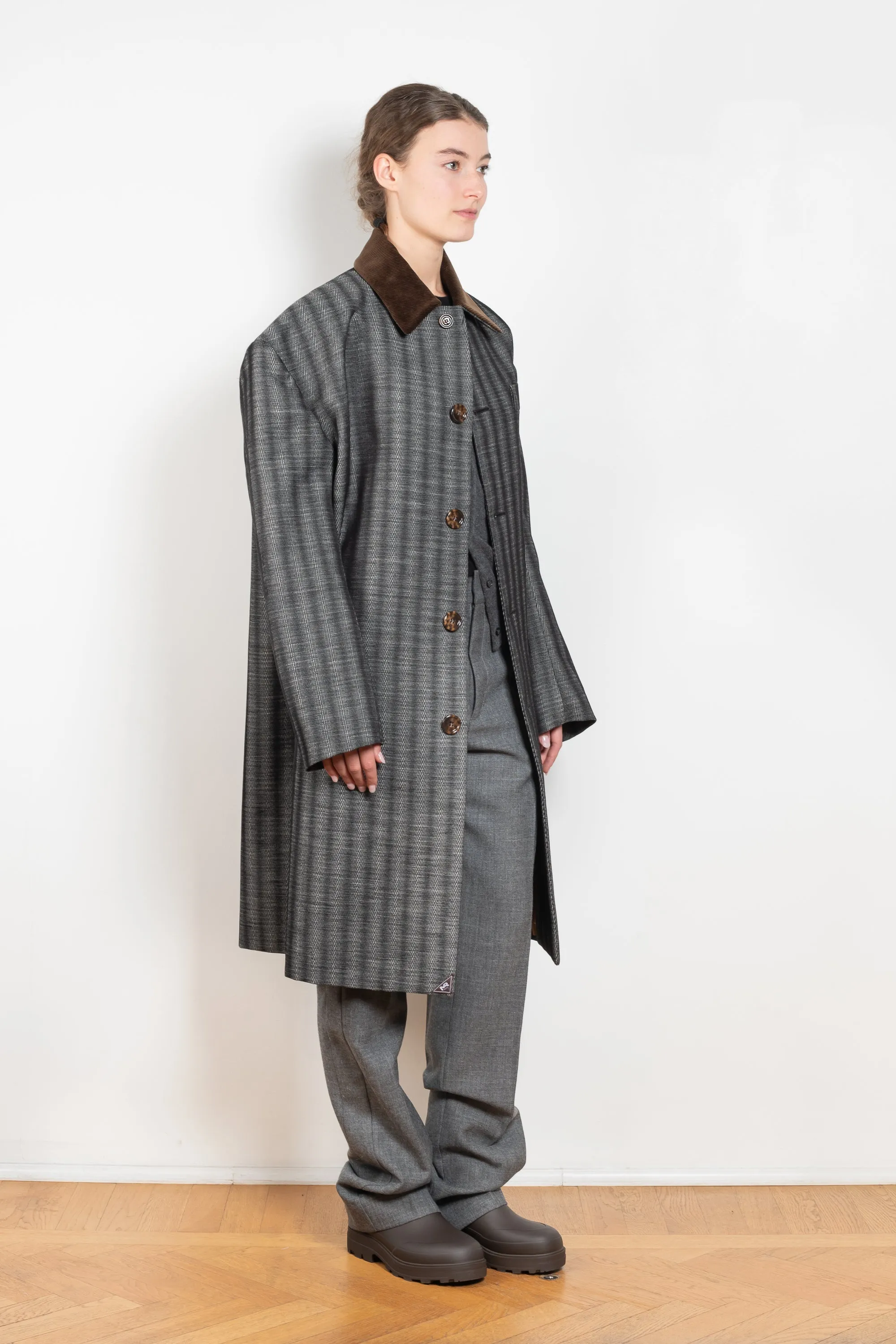 Corduroy Collar Coat