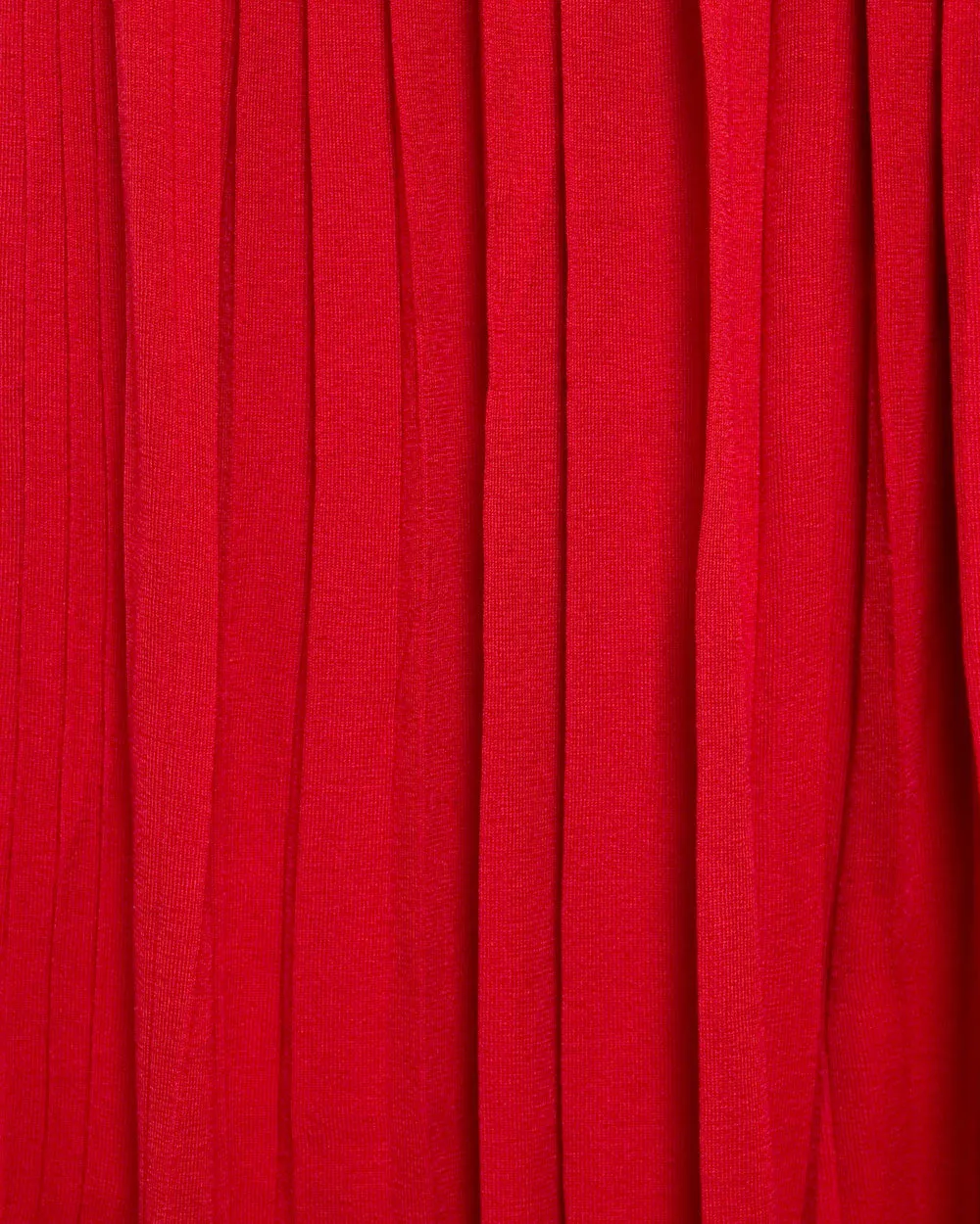Crimson Silky Pleat Skirt