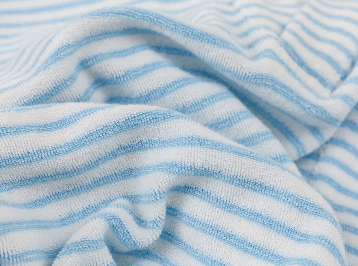 Criquet Terrycloth Polo in Dean Stripe White