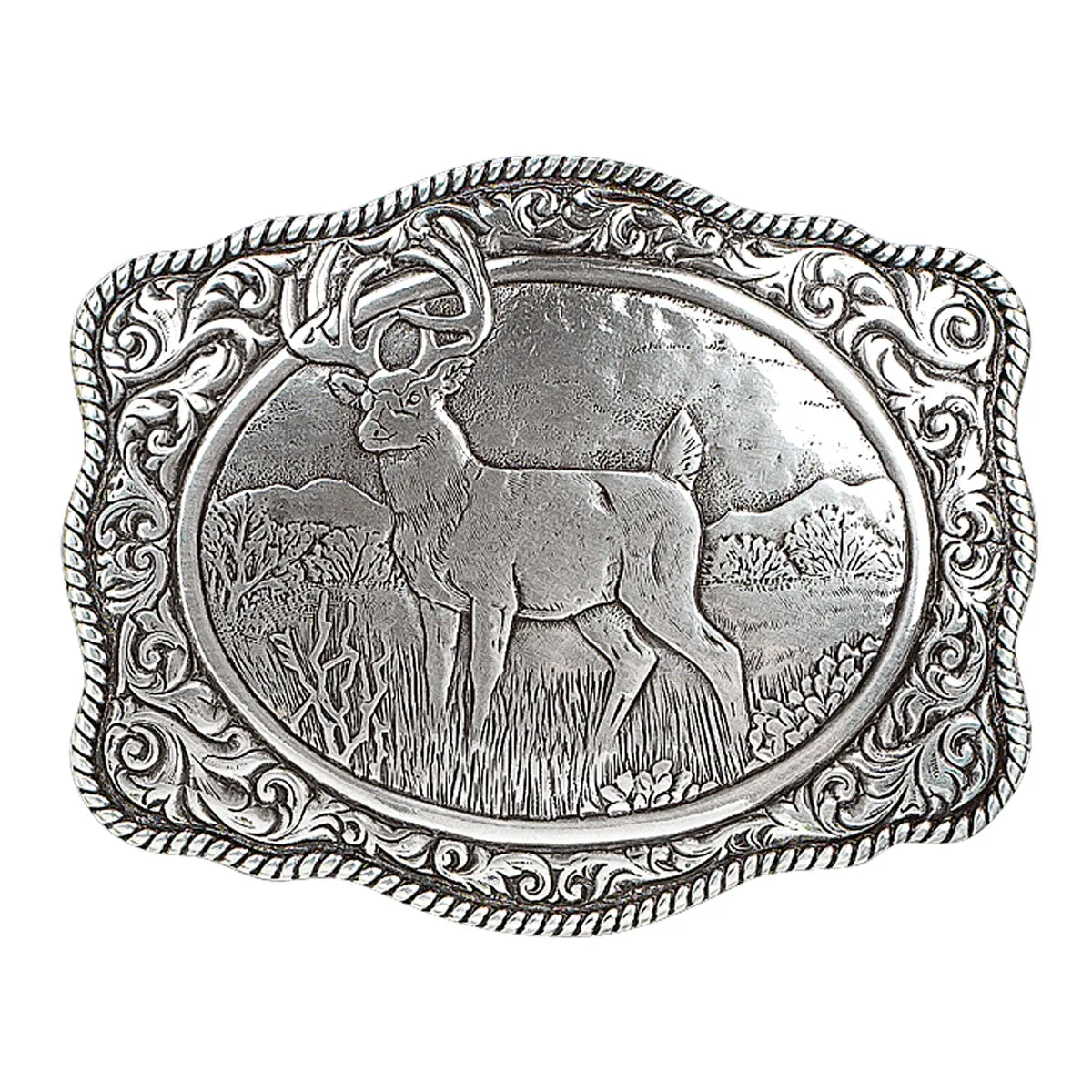 Crumrine Vintage Buck Belt Buckle