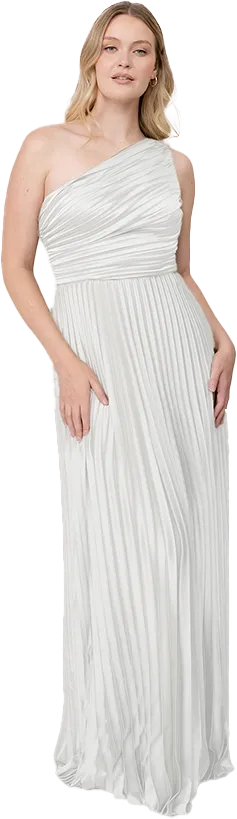 Declan Satin Pleated Dress | Made To Order