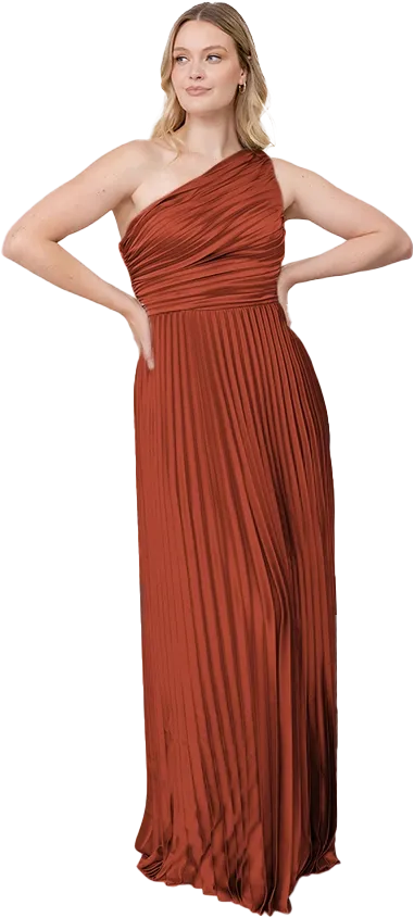 Declan Satin Pleated Dress | Made To Order