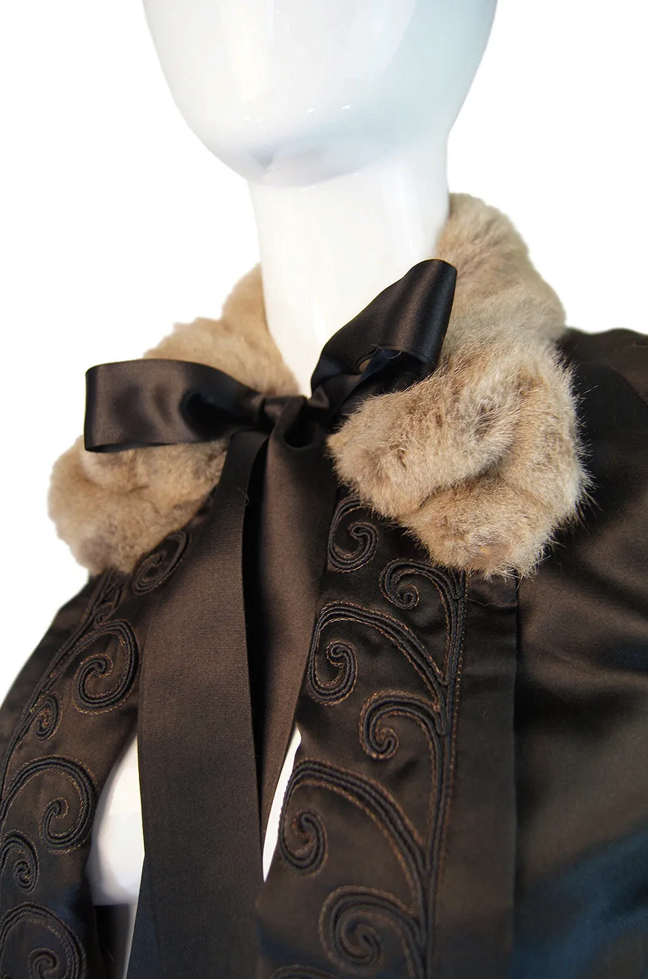 Edwardian Highly Detailed Silk Coat