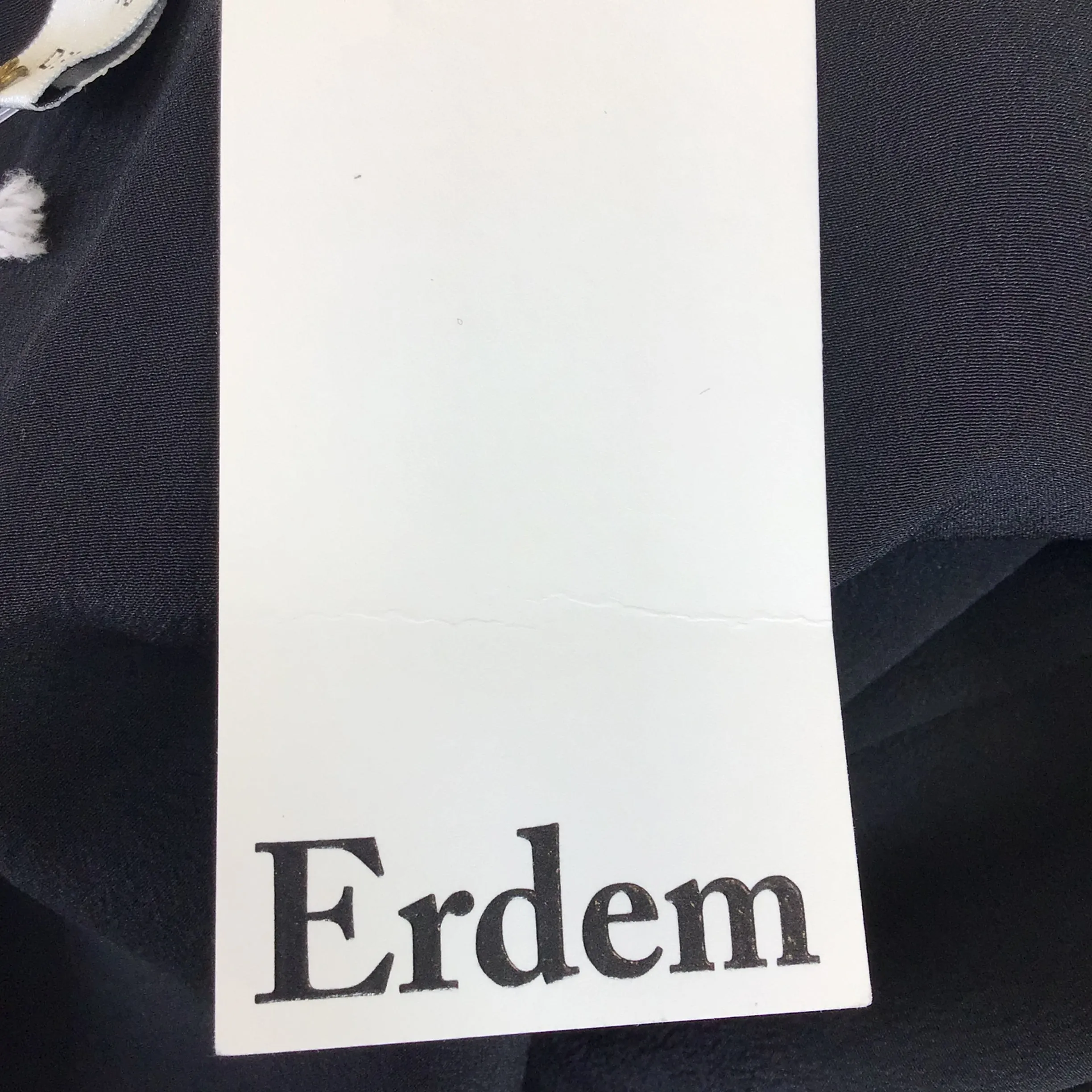 ERDEM Black Heavy Lace Ananda Dress