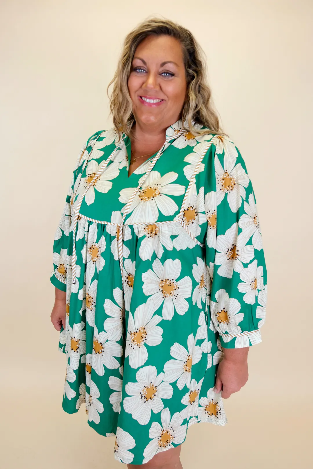 Fall For Floral Dress in Plus