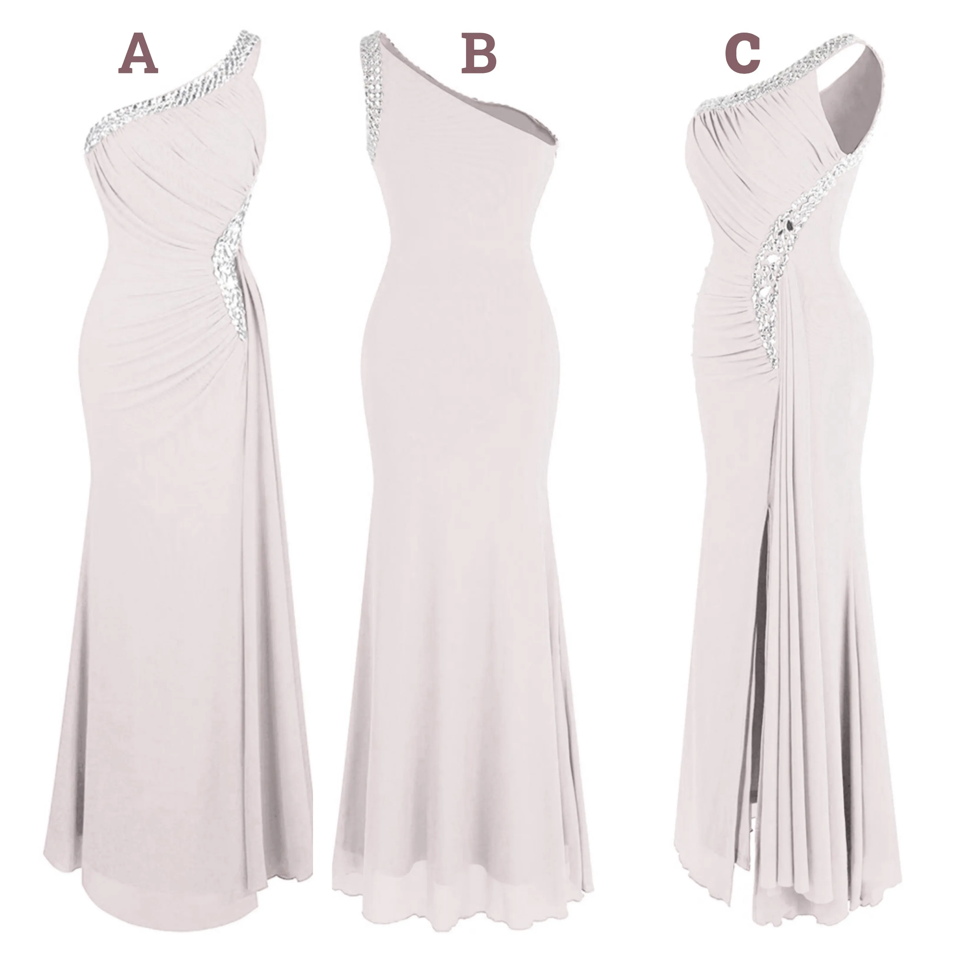 Funki Buys | Dresses | Women's Crystal Beaded Mermaid Dress