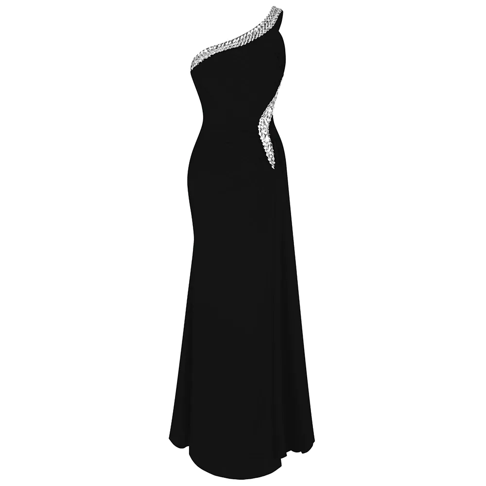 Funki Buys | Dresses | Women's Crystal Beaded Mermaid Dress