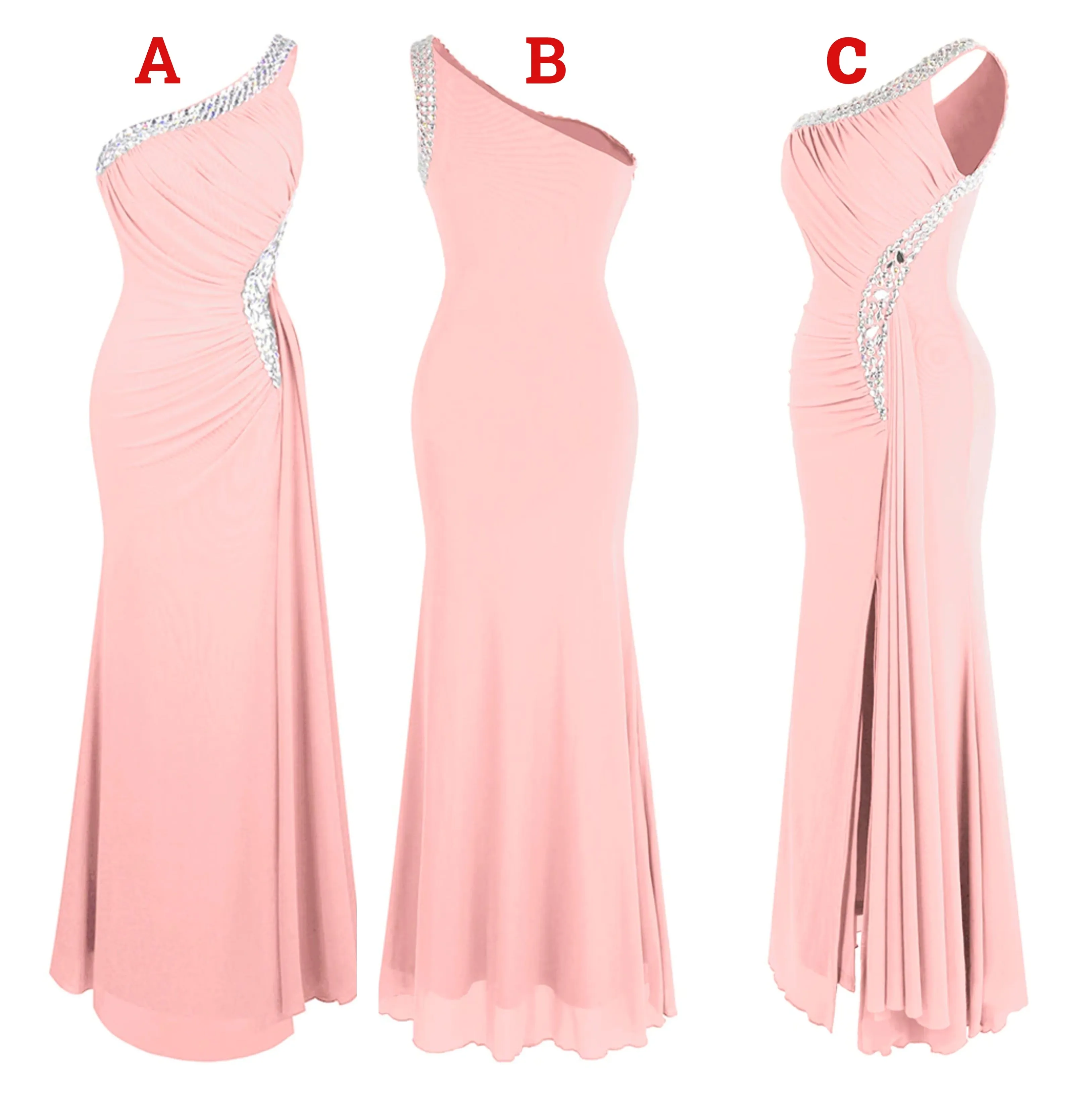 Funki Buys | Dresses | Women's Crystal Beaded Mermaid Dress