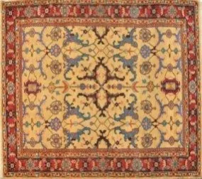 Hand-knotted Wool Carpet "Herati" 163 x 260cm