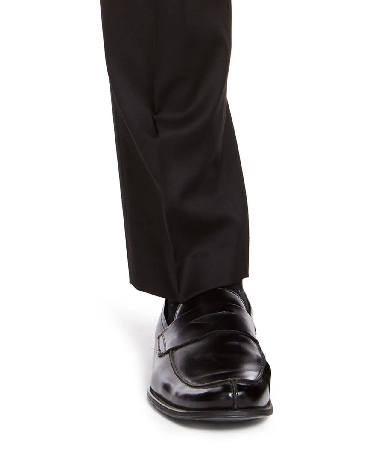 Izod Mens Classic fit Dress Pants 34 / 30 Black Solid