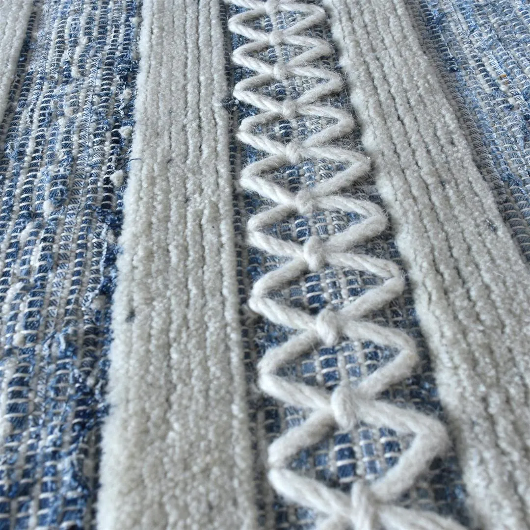 Jerdon Recycled Denim & Wool Rug