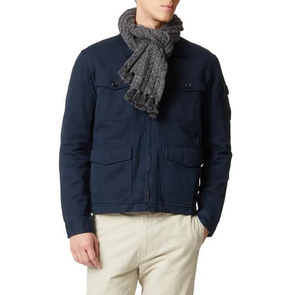 Knitted Cable Wool Linen Scarf