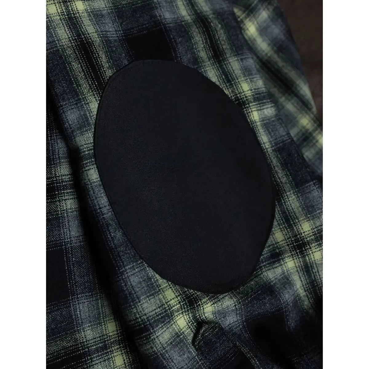 Men's Flannel Shirt Western Cowboy with Long Sleeves and Pocket - Plaid
