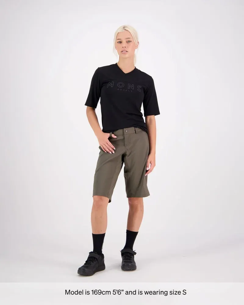 Mons Royale Virage Women's Bike Shorts 2.0 Olive