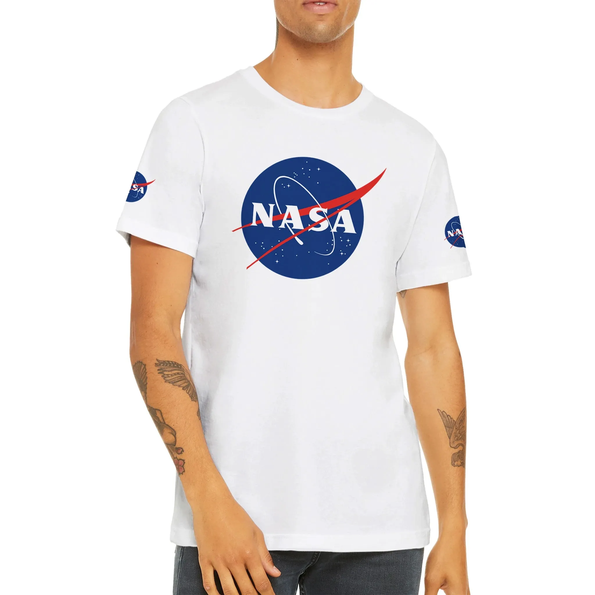 NASA T-shirt - NASA logo - Premium Unisex Crewneck T-shirt