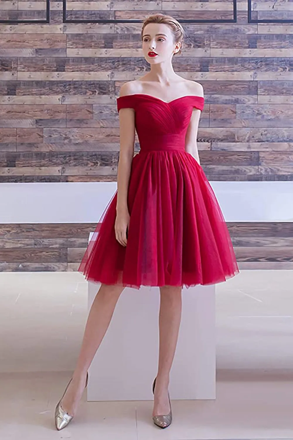 Off the Shoulder Purple Short Prom Dress, Off Shoulder Purple Wine Red Homecoming Dress, Purple Burgundy Formal Evening Dress