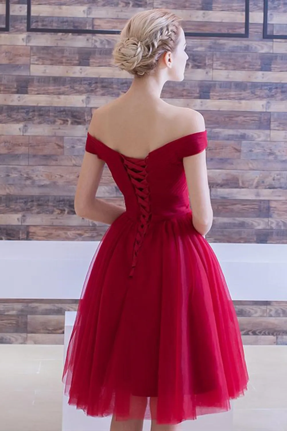 Off the Shoulder Purple Short Prom Dress, Off Shoulder Purple Wine Red Homecoming Dress, Purple Burgundy Formal Evening Dress