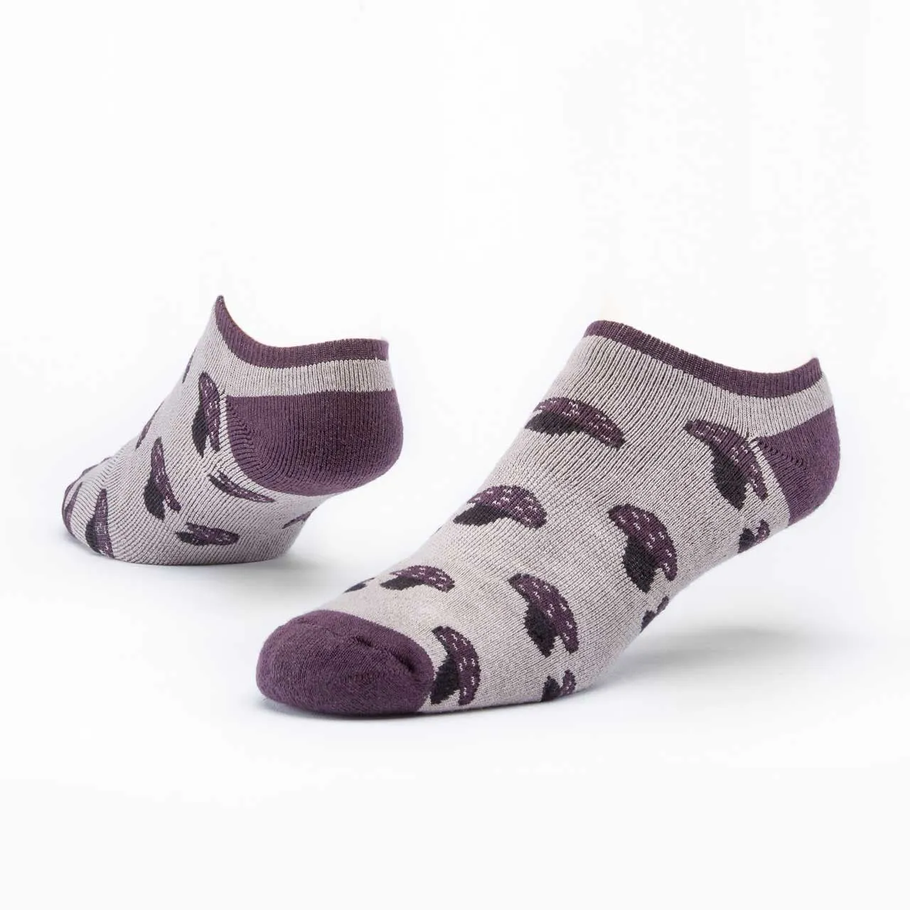 Organic Cotton Footie Socks - Taupe Mushroom