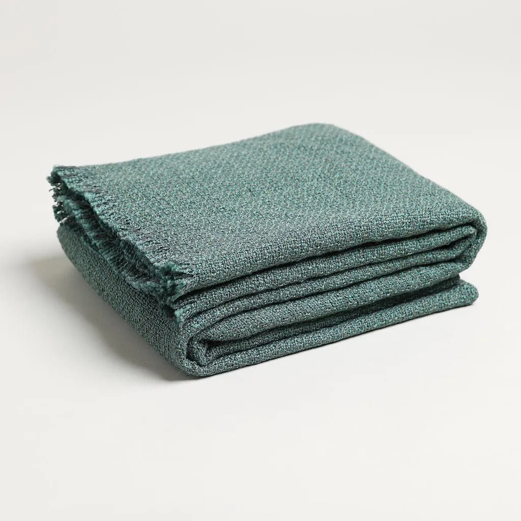 Plain Color Textured Throw Blankets 52" X 70"  1.5" FRINGE