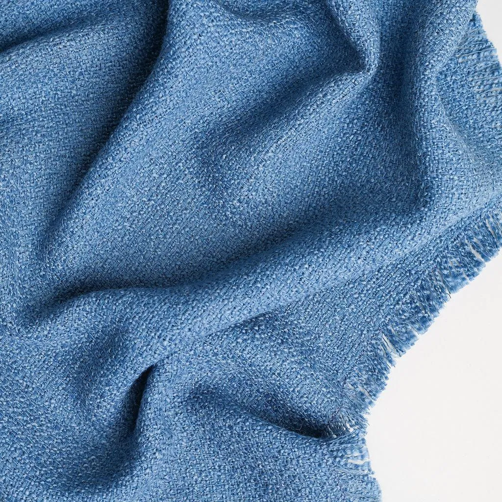 Plain Color Textured Throw Blankets 52" X 70"  1.5" FRINGE