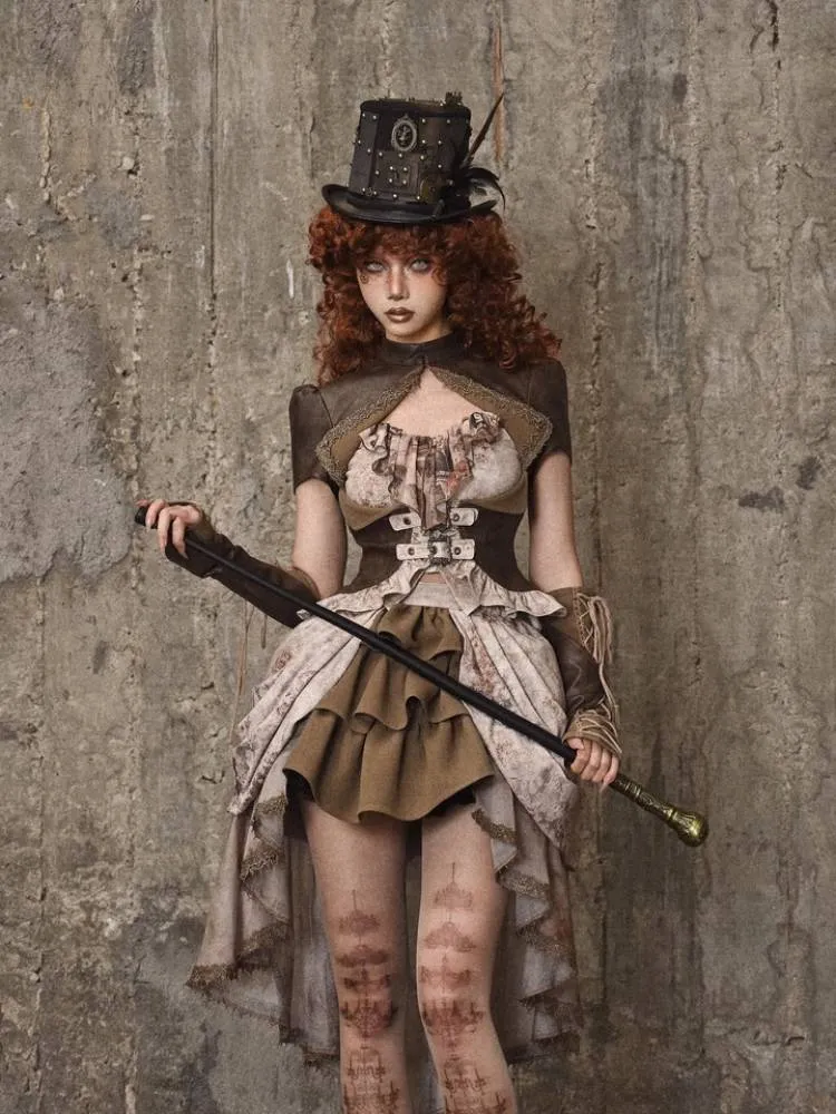 Pleated tail skirt【s0000008167】