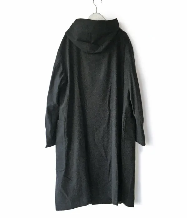 POLYPLOID/DUFFLE COAT C  (BLACK MELANGE)