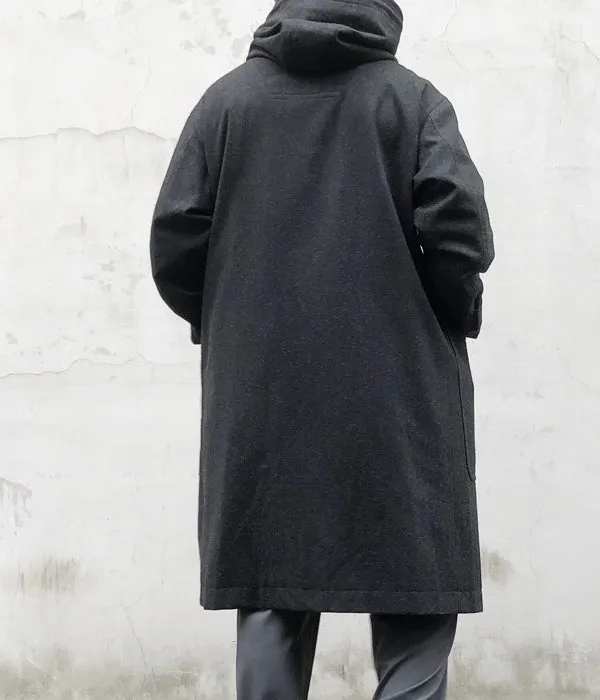 POLYPLOID/DUFFLE COAT C  (BLACK MELANGE)