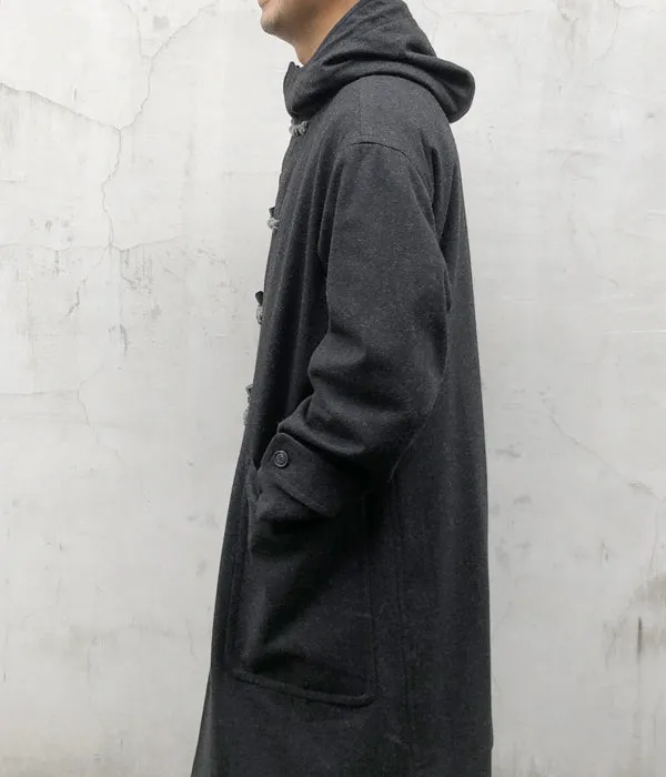 POLYPLOID/DUFFLE COAT C  (BLACK MELANGE)