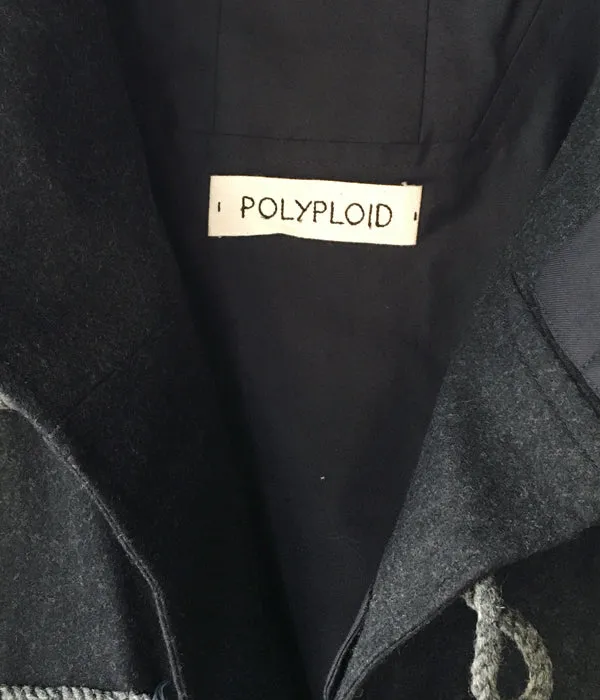 POLYPLOID/DUFFLE COAT C  (BLACK MELANGE)