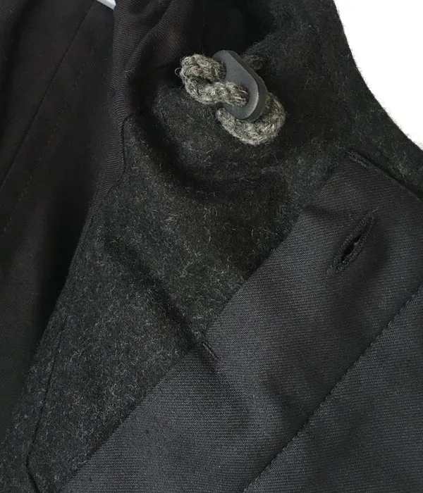 POLYPLOID/DUFFLE COAT C  (BLACK MELANGE)
