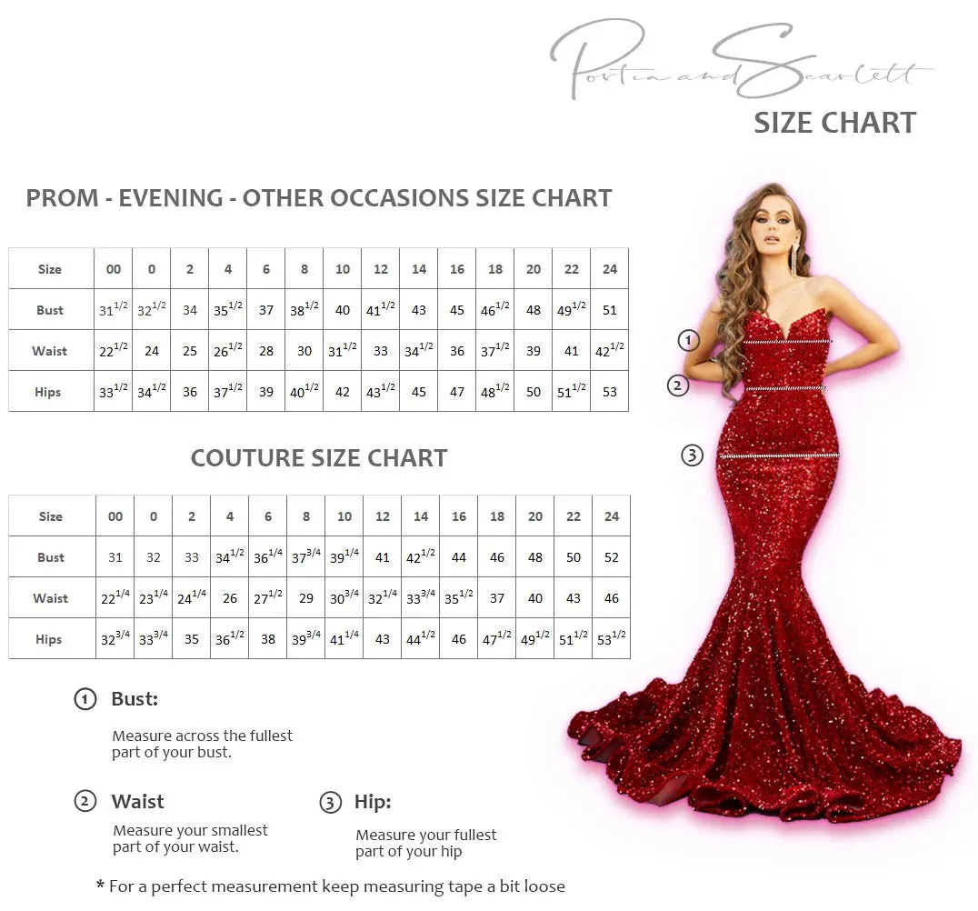 Portia & Scarlett PS203X Red Embroidered Lace Cocktail Dress