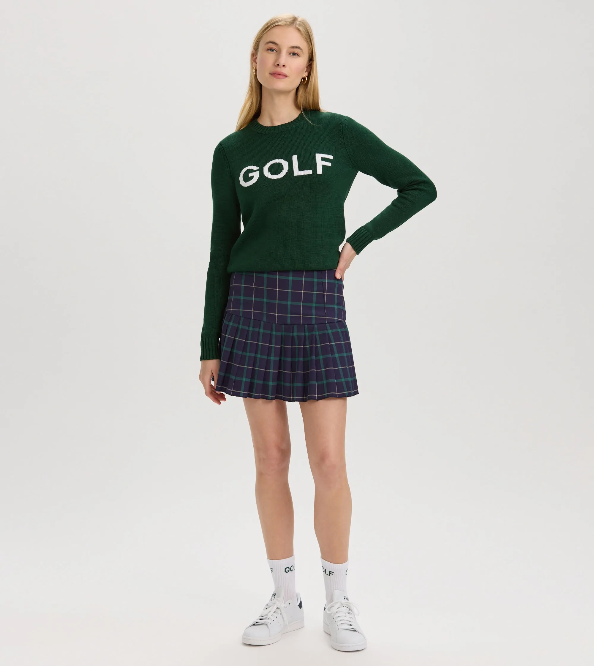 Renwick Plaid Pleated Skort