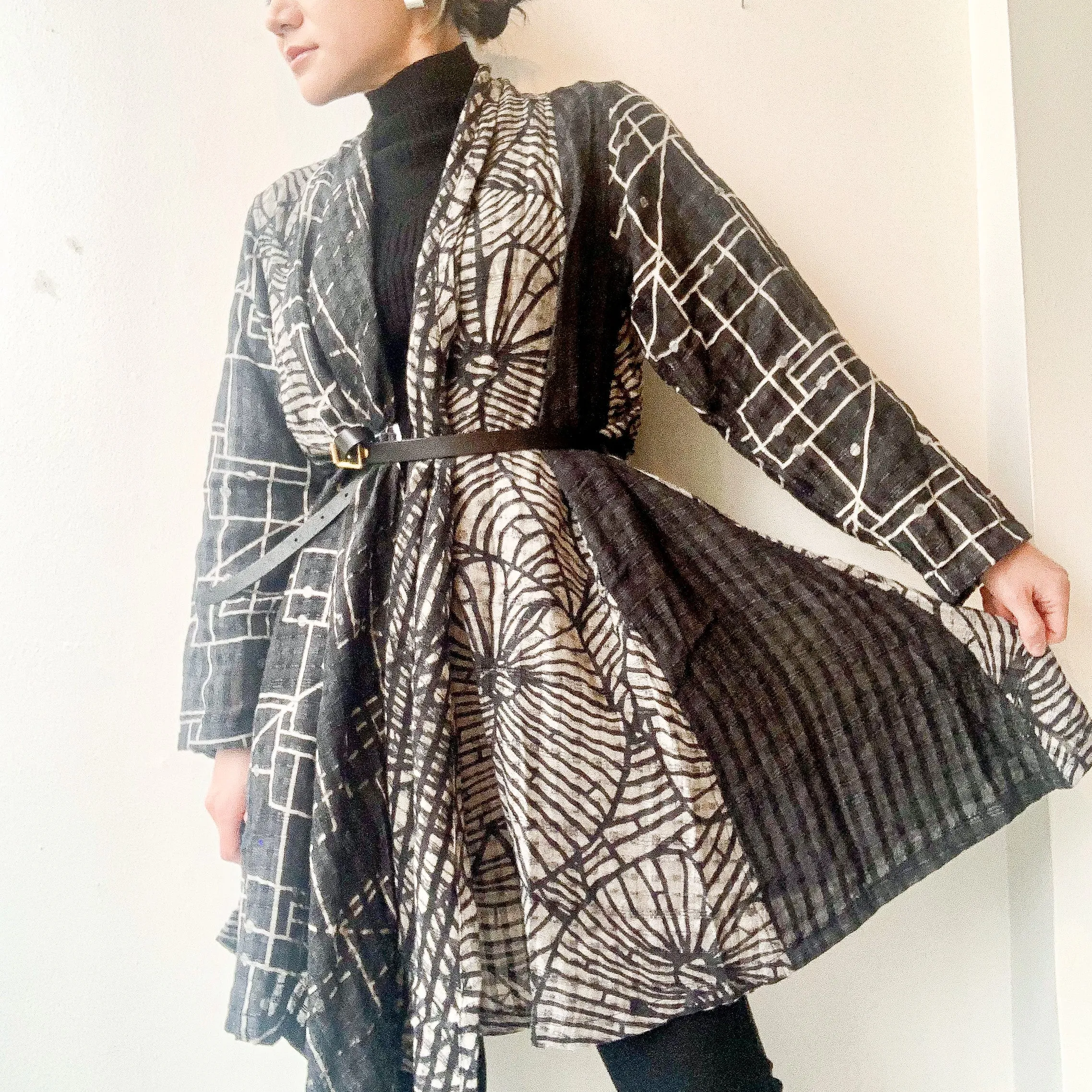 Sasaki Gallery | SSK 09A Long Haori - Geometric