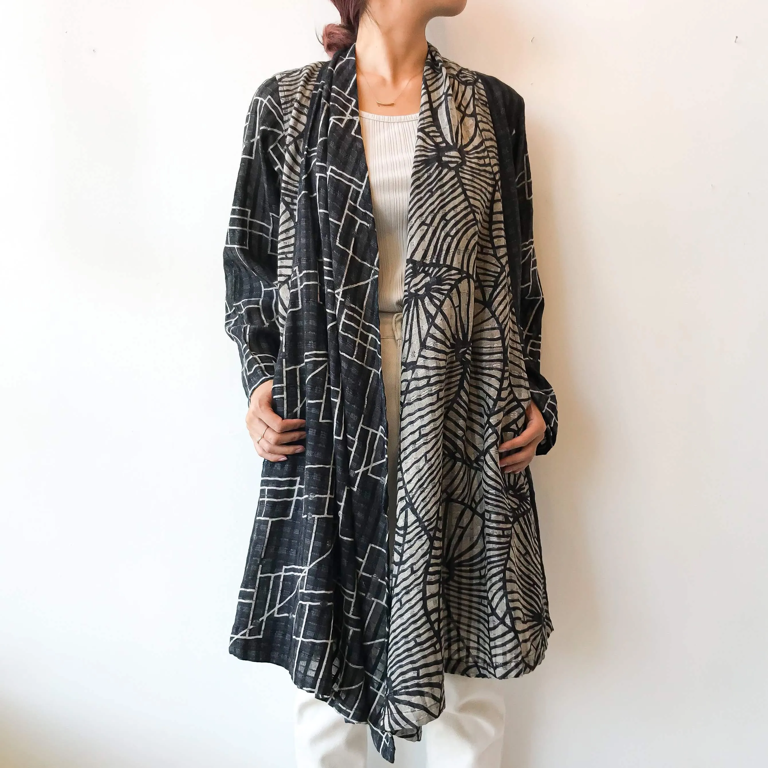 Sasaki Gallery | SSK 09A Long Haori - Geometric