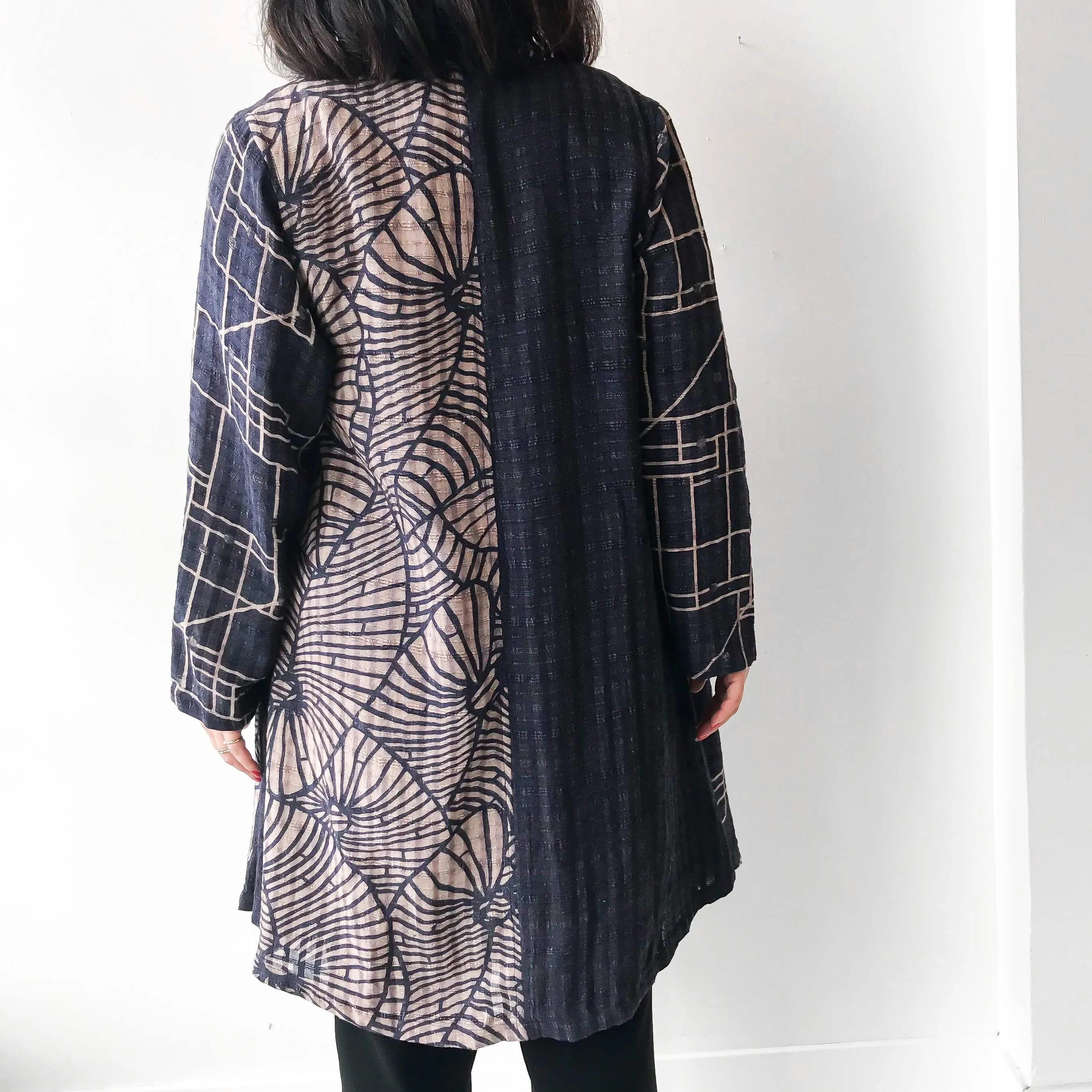 Sasaki Gallery | SSK 09A Long Haori - Geometric