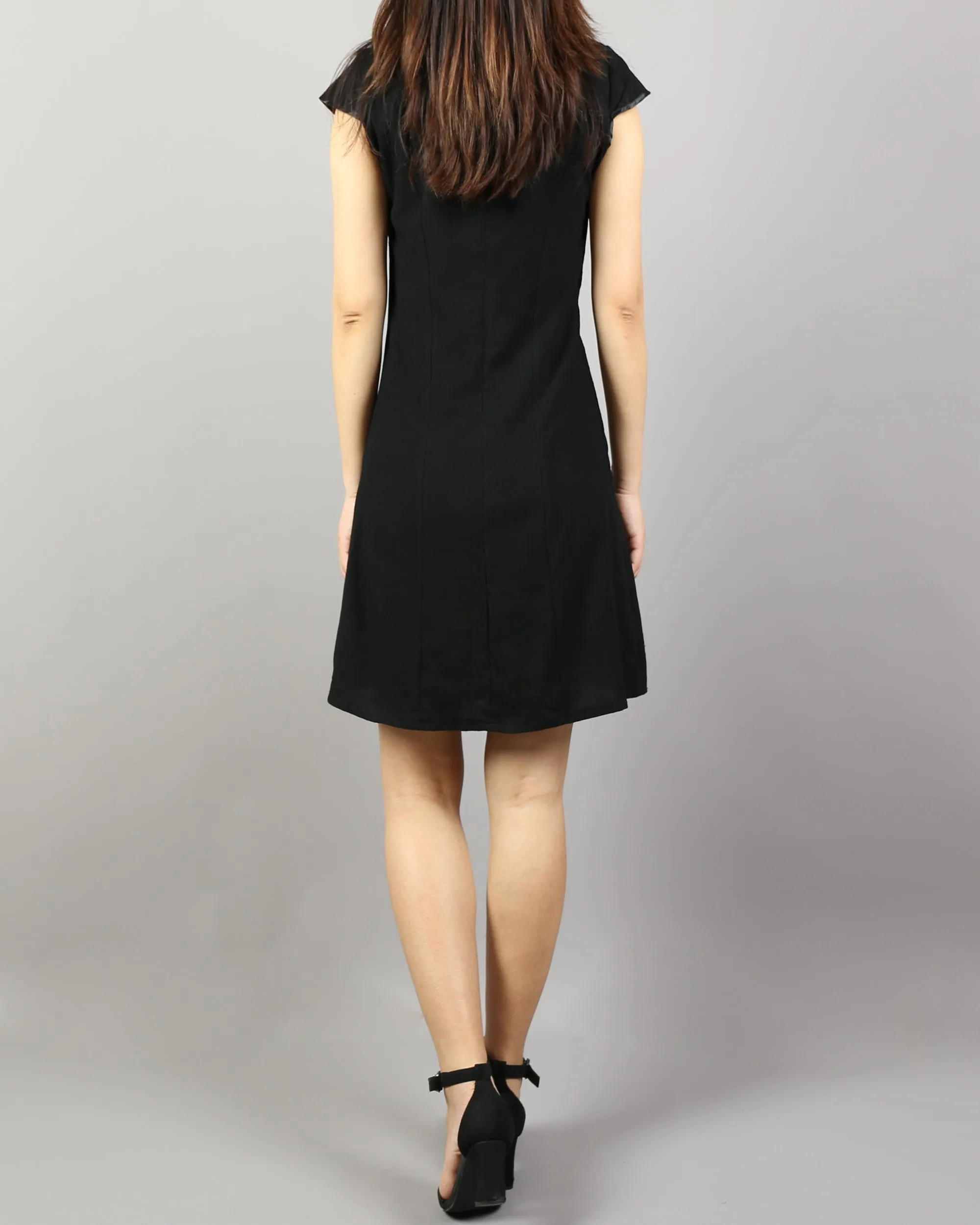Short sleeve dress, Linen dress, Cheongsam dress, Chinese Vintage dress, Asian style lace dress, Modern Cheongsam, Qipao dress(Q1058)