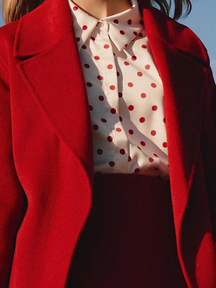 Silk & Wool Double Face Coat