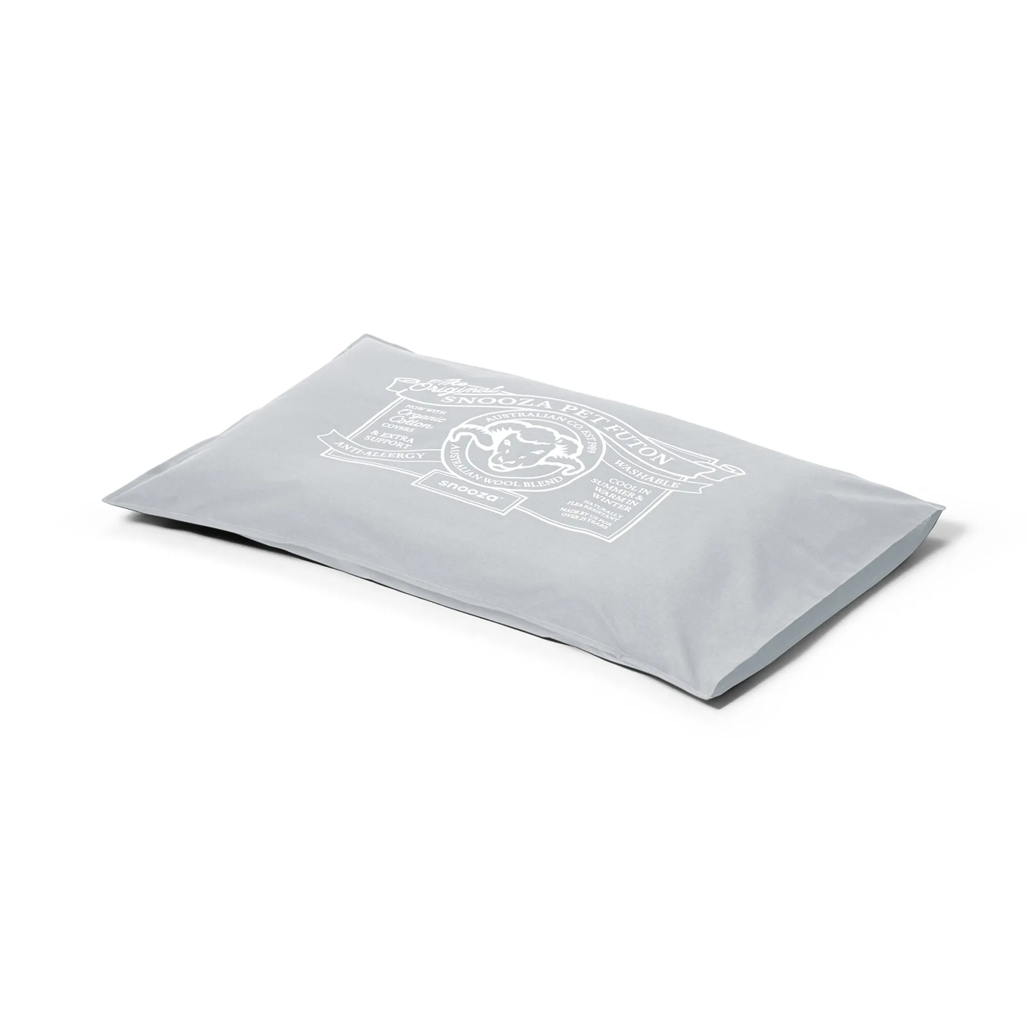 Snooza Organic Pet Futon Ash Grey