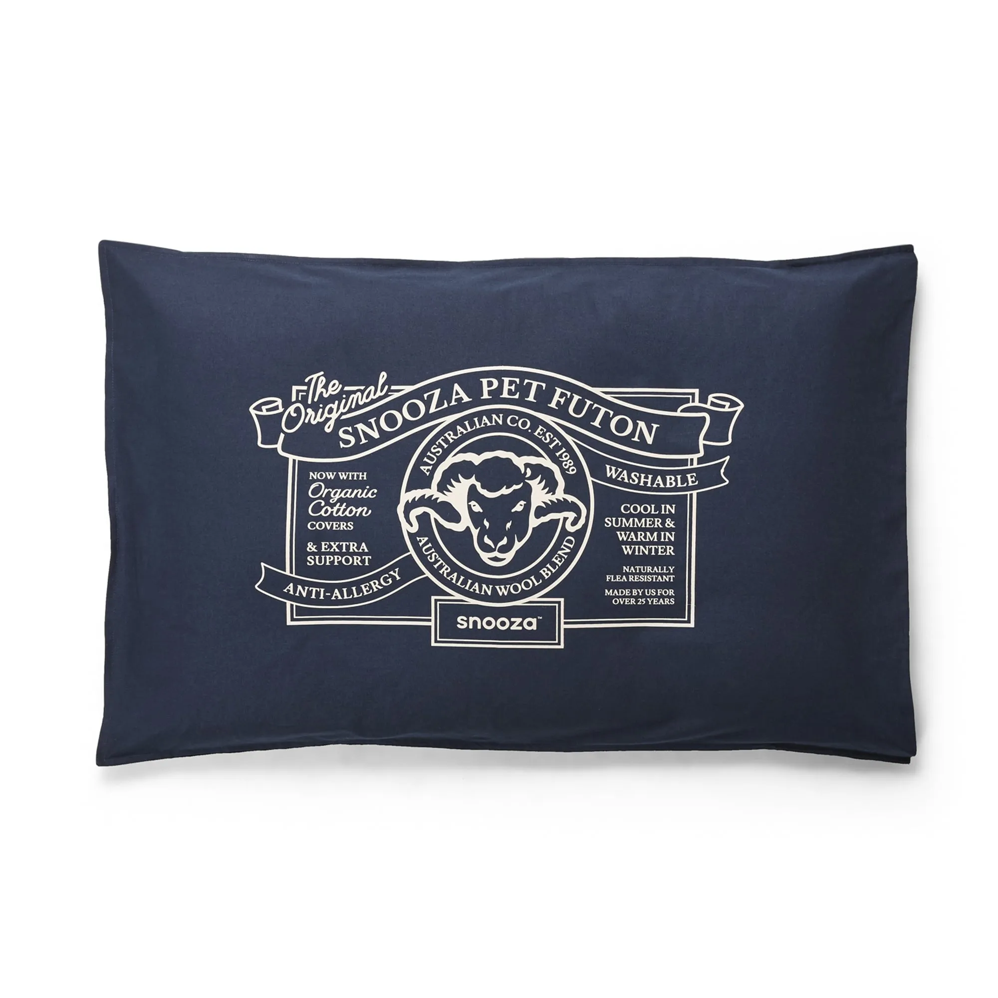 Snooza Organic Pet Futon Blue