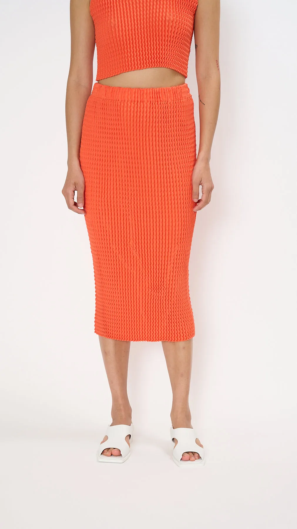 Spongy-46 Skirt in Orange