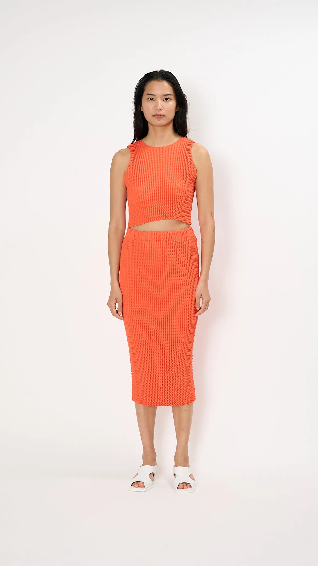 Spongy-46 Skirt in Orange