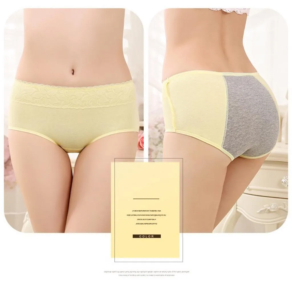Super Soft Cotton High Waist Leak Proof Period Panties-Grey